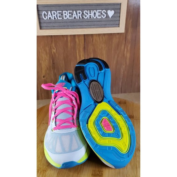 Nike Lunarglide 6 GS SZ 7Y White Pink Blue 654156 100 - Picture 6 of 6